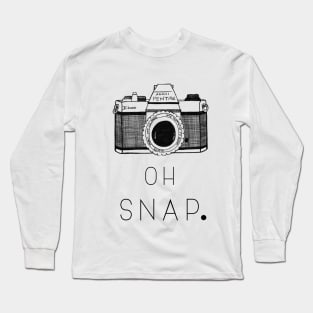 ‘Oh Snap’ Typography Design Long Sleeve T-Shirt